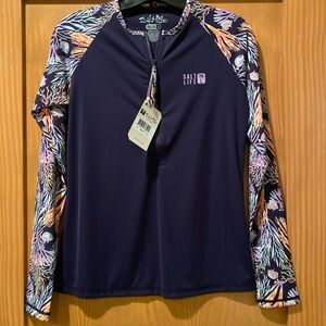 Salt Life Women’s Navy Salt Life SLX (Drifit) Shirt NWT Size S